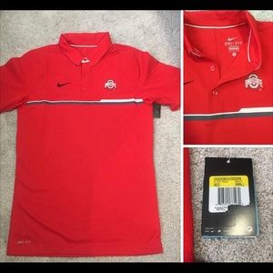 BNWT Nike Ohio State golf shirt size Small